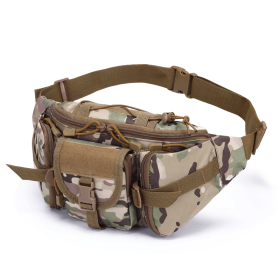 Men's Waterproof Nylon Fanny Pack With Adjustable Belt (Color: CP Camouflage)