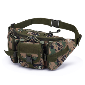 Men's Waterproof Nylon Fanny Pack With Adjustable Belt (Color: Conglin digital)