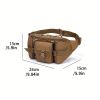 Men's Waterproof Nylon Fanny Pack With Adjustable Belt