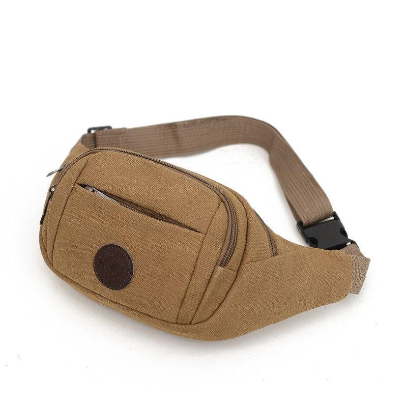 Men's Solid Canvas Crossbody & Waist Bag Men's Solid Canvas Crossbody & Waist Bag