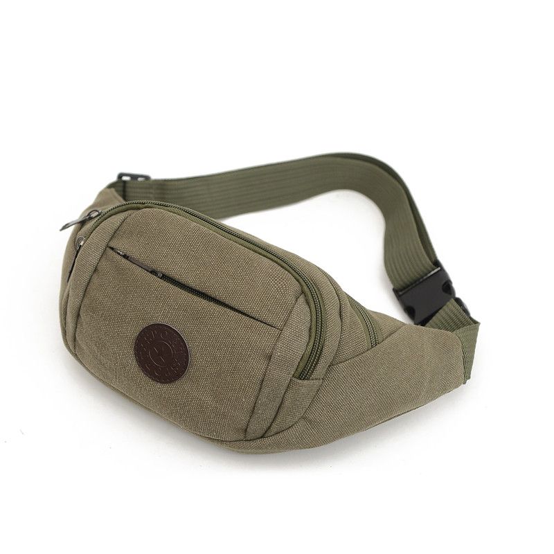 Men's Solid Canvas Crossbody & Waist Bag Men's Solid Canvas Crossbody & Waist Bag