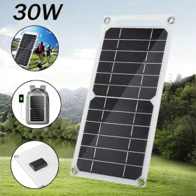 Portable Waterproof Outdoor Solar Charger Panel USB Ports (Wattage: 20W-205x140mm)