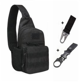 Tactical Shoulder Multipurpose Trekker Bag (Color: B And 2 Hooks)