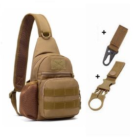 Tactical Shoulder Multipurpose Trekker Bag (Color: K And 2 Hooks)