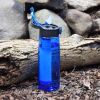 Portable Water Filter Bottle BPA Free, Purifier with Filter Straw