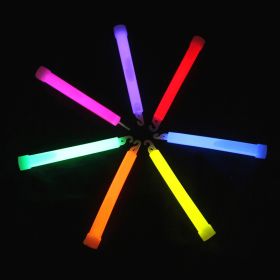 6in Fluorescent Luminous Stick With Hook And Red String (Color: Mixed Color 3pcs)