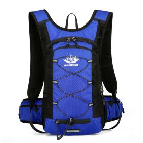 2L Water Bladder Hydration Pack Backpack (Color: Blue)