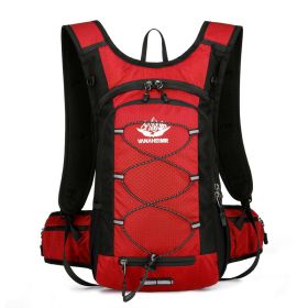 2L Water Bladder Hydration Pack Backpack (Color: Red)