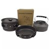 3pcs/set Lightweight Outdoor Pot, Pan and Kettle Cookware Set