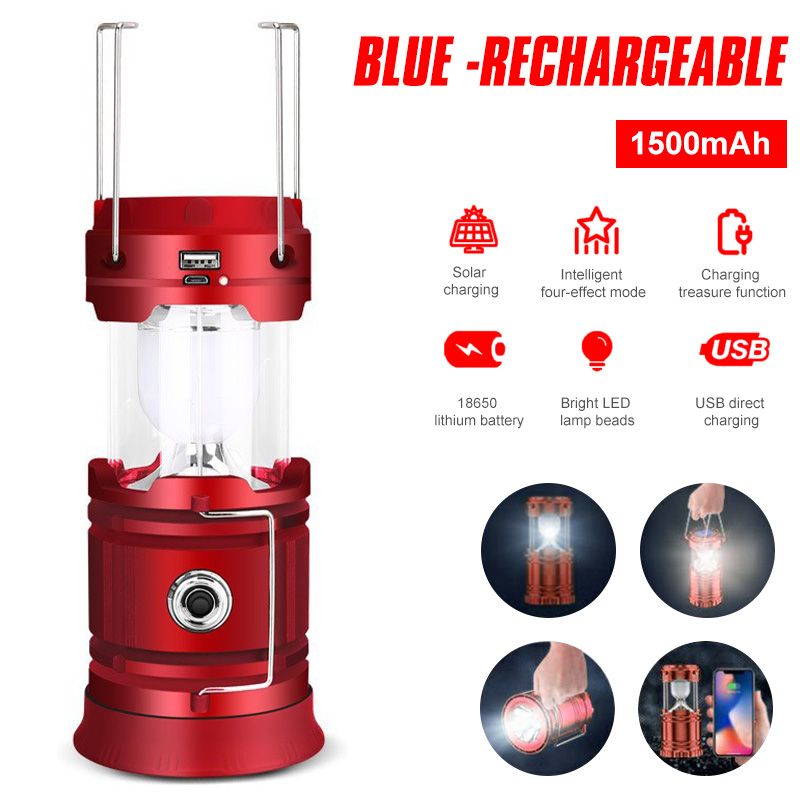 Solar Rechargeable Waterproof LED Camping Light Solar Rechargeable Waterproof LED Camping Light