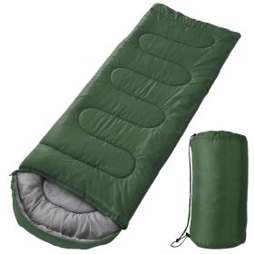 All Season Moisture-Proof Sleeping Bag with Carry Bag (Color: Army Green)