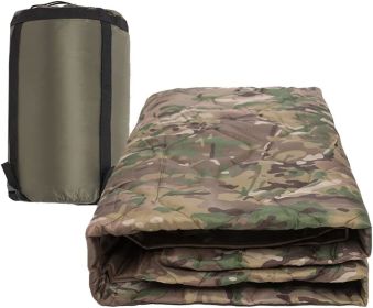 Kylebooker Camo Woobie Blanket w/ Waterproof Poncho Liner (Color: CP)