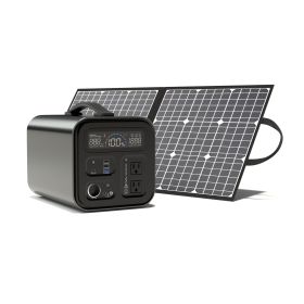 GOFORT Portable Power Station 1100Wh Solar Generator (Capacity: UA1100+SP18100)