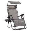 Lounge Chair Adjustable Recliner w/Pillow Outdoor Camp Chair