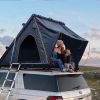 Trustmade Triangle Black Hard Shell Grey Rooftop Tent w/ Rack