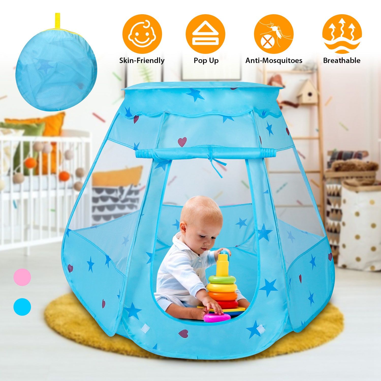 Kids Pop-Up Game Tent – Prince & Princess Castle Kids Pop-Up Game Tent – Prince & Princess Castle