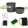 Outdoor Camping Aluminum Pot Pans Cookware Set