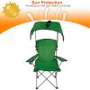 Foldable Canopy Camping Chair 330LBS Load