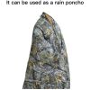 Kylebooker Camo Woobie Blanket w/ Waterproof Poncho Liner