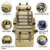 100L Large Waterproof Military Style Camping Backpack