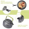 Outdoor 2-3 people camping teapot cutlery cookware set