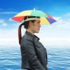 Portable Rain Hat Outdoor Folding Umbrella Fishing Sun Shade