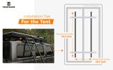 Trustmade Triangle Black Hard Shell Grey Rooftop Tent w/ Rack