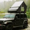 Trustmade Triangle Black Hard Shell Grey Rooftop Tent w/ Rack