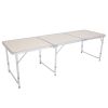 Aluminum Alloy Portable Folding Camping Table White