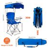 Foldable Canopy Camping Chair 330LBS Load