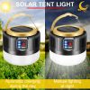 LED Solar Camping Light USB Rechargeable Tent Lantern