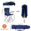 Foldable Canopy Camping Chair 330LBS Load