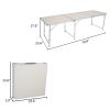 Aluminum Alloy Portable Folding Camping Table White