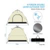 Camping waterproof dome tent is suitable for 2/3/4/5 people