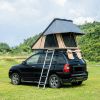 Trustmade Triangle Black Hard Shell Rooftop Tent w/ 2 Rainflies