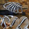 Aluminum D-Ring Locking Carabiner NOT for Climbing