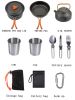 Outdoor 2-3 people camping teapot cutlery cookware set