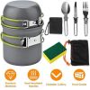 Outdoor Camping Aluminum Pot Pans Cookware Set