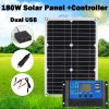 Portable Solar Panel Waterproof USB Port Battery Charger