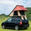 Trustmade Triangle Black Hard Shell Rooftop Tent w/ 2 Rainflies