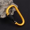 Aluminum D-Ring Locking Carabiner NOT for Climbing