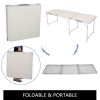 Aluminum Alloy Portable Folding Camping Table White