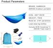 Portable Ultralight Nylon Camping Hammock with Mosquito Net