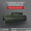 Third Generation Green 40X60 Monocular, Tripod Phone Holder