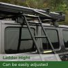 Trustmade Triangle Black Hard Shell Grey Rooftop Tent w/ Rack