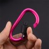 Aluminum D-Ring Locking Carabiner NOT for Climbing