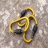 Aluminum D-Ring Locking Carabiner NOT for Climbing