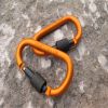 Aluminum D-Ring Locking Carabiner NOT for Climbing