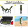 Folding Camping Cot with Side Pocket Detachable Headrest