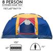 Bosonshop Outdoor 8 Person Large Camping Easy Set Up Tent